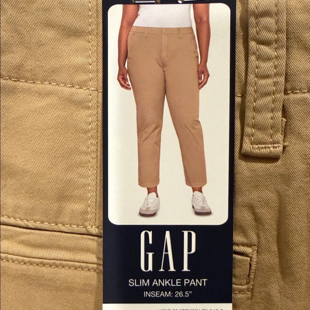 GAP Ankle Pants in Classic Beige new size16 stretchy